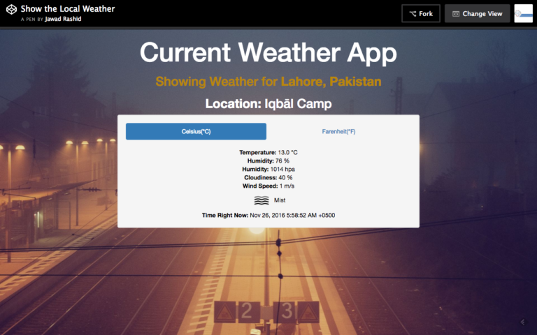 Current Weather App